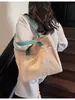 Bolso Tote Simple de Hombro de Gran Capacidad Nuevo 2025 Transfronterizo Bolso de Mano para Estudiante Lona para Viajero Bolso Grande Versátil para Mujer