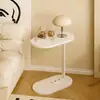 Mesa de Canto com Estante Integrada para Uso Doméstico, Mesa para Apartamento Pequeno, Mesa de Cabeceira para Quarto, Mesa de Estudo com Estante para Estudante