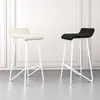 Silla de Bar Moderna Simple Respaldo Hogar Taburete Alto Lujo Ligero Joyería Gafas Mostrador Tienda Cajero Silla de Bar