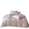 Juego de ropa de cama de cuatro piezas estilo francés, color crema, 100% algodón, jacquard cepillado, algodón puro ultrasuave, funda de edredón cálida, amigable con la piel, nueva colección otoño/invierno