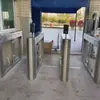 Sistema de Porta de Acesso com Bilhetagem para Parque de Diversões, Porta Giratória de Aço Inoxidável à Prova d'Água para Exterior