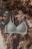 8063 sexy deep v pequeno peito reunidos roupa interior feminina sem costura fina fixa copo respirável sutiã ajustável novo estilo