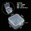 Caja de Almacenamiento para Cuentas, Caja de Herramientas con Tapa, Caja Compartimentada, Caja de Plástico para Uñas Postizas y Nail Art, Caja Transparente con Divisores para Accesorios de Ferretería