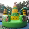 Castillo Inflable Grande para Exteriores para Niños, Instalación de Juego Interactivo para Padres e Hijos, Base Engrosada de PVC Antideslizante