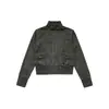 Jaqueta Harrington Retro Americana Cleanfit Estilo Unissex Masculina e Feminina Outono Novo Costura Gola Alta Jaqueta de Trabalho