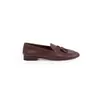 Mãe Uva mesmo estilo 26 Chegada Nova Outono Slip-on Couro de Bezerro Borlas Solado de Couro Genuíno Mocassins Sapatos Pequenos de Couro Feminino