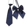 Traje de Camisa para Niños a Juego Corbata de Lazo Pajarita Uniforme de Escuela Primaria a Juego Lazo para Niñas Cuello de Rendimiento