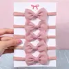 Conjunto de Faixas de Cabelo com Laço Infantil da Amazon Acessórios de Cabelo Bebê Bebê Elástico Elástico Nylon Faixa de Cabelo Sem Costura 305