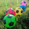 Corrente Futebol Bola de Desenho Melancia Bola Colorida Fluorescente Bola de Impressão Total com Corrente de Corda Bola Elástica Presente para Jardim de Infância
