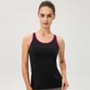 Regata Esportiva Feminina Amazon Transfronteiriça Pro Justa Treino Yoga Corrida Fitness Roupa de Secagem Rápida 2002