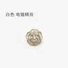 Botones Metálicos de Flor de Rosa Tridimensional, Botones con Forma de Flor, Versátiles para Tops de Mujer, Chaquetas, Trajes, Cortavientos, Botones de Abrigo