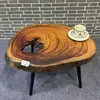 Mesa de Té de Madera de Alcanfor Talla de Raíz Madera Maciza Mesa de Café Pequeña Estilo Shaji B&B Sala de Estar Ventana Saliente Tatami Mesa Pequeña