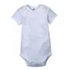 Mono de algodón para bebé, de comercio exterior transfronterizo, de color liso, de manga corta, triangular, con cuello tipo sobre, para recién nacidos, con bolsa y pedos