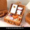 Set de Regalo Creativo, Caja de Regalo de Caqui Tejida en Ratán, Regalo de Cumpleaños, Recuerdo Práctico, Regalo Informal, Regalo Personalizado para Niñas