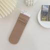 Calcetines de Verano Finos hasta la Mitad de la Pantorrilla para Mujer, Color Sólido, Calcetines Apilables Versátiles, Estilo Universitario de Primavera y Otoño, Transpirables y Absorbentes del Sudor