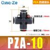 Conector Rápido Cruzado Quatro Vias Pza8 6 4 10 12mm Tubo de Ar Componentes Pneumáticos Acessórios para Bomba de Ar Multi-vias