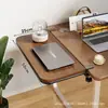 Placa de Extensión para Escritorio, Bandeja Plegable para Teclado, Herramienta de Expansión para Escritorio de Computadora, Estante para Estación de Trabajo, Tablero de Mesa de Madera Maciza
