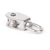 Polea Sencilla de Acero Inoxidable Polea Elevadora Polea de Grúa Polea para Cable de Acero Rueda de Tracción Polea Sencilla de Acero Inoxidable