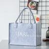 Bolsa de Fieltro Tote, Bolsa de Compras Creativa, Tela No Tejida de Moda, Se Puede Añadir Logo, Almacenamiento y Portátil