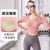 Roupa de Yoga Ajustada para Primavera Camiseta de Manga Longa Top Esportivo Fitness para Mulheres Europeu e Americano Corrida Academia Elástico Secagem Rápida