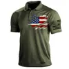 Camisa POLO de Golf transfronteriza impresión 3D POLO estación independiente de Amazon venta caliente popular cultura casual POLO
