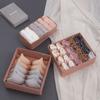 Caja de Almacenamiento de Ropa Interior Morandi de Tela Organizador Doméstico Tipo Cajón para Ropa Interior, Sujetadores y Calcetines Caja de Almacenamiento 3 en 1