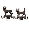 Gancho de Gato Cachorro de Ferro Vintage Nórdico Decoração de Parede Sala de Estar Café Bar Sala de Amostras Gancho Decorativo para Pendurar