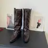 Calcetín de Tacón Grueso Hasta la Rodilla Botas de Caballero Mujer 2026 Invierno Más Vendidos Botas de Caña Larga Moda Retro Botas de Tacón