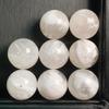 Copos de Nieve Polvo Fantasma Perlas de Cristal Hecho a Mano DIY Accesorios de Perlas Redondas Pulsera de Perlas Individual Tejido Múltiples Gemas