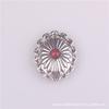 Hebilla tallada a mano en cuero DIY Hebilla de moneda de imitación de turquesa Hebilla de cuero con moneda de plata Hebilla de dólar estadounidense Hebilla decorativa Tensor Hebilla de tela