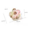 Presilha de cabelo flor de cinco pétalas com fluxo transfronteiriço da Amazon, acessório de cabelo com presilha de tubarão para a parte de trás da cabeça, presilha para franja, penteado semi-preso