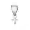 Plata esterlina S925 soporte colgante de perla transfronterizo hecho a mano DIY accesorios de joyería colgante de collar hebilla de clip de melón bandeja colgante soporte vacío
