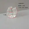 Clips para Tubos Fluorescentes T4/T5/T6/T7/T8/T10/T12/T16, Clips de Plástico Transparente a Presión para Fijación de Tubos Redondos