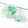 Contas Quadradas de Acrílico Creme 14mm Cor Sólida DIY Colar de Contas Feito à Mão Acessórios para Corrente de Celular Contas Soltas Atacado