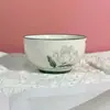 Tigela Doméstica de Cerâmica de 4,5 polegadas Tigela de Cerâmica de Shanxi Venda por Atacado Cor Sob Esmalte Tigela de Arroz Louça Loja de Dois Reais Barraca de Rua