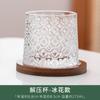 Vaso de agua de estilo japonés, vaso de cristal transparente creativo y popular en Internet, vaso giratorio de descompresión fina para el hogar y la oficina, vaso de vino.