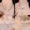 Coração Romântico~Colar de Coração com Espinho Doce e Fresco para Mulheres, Design Único, Corrente de Clavícula de Pérola Y2K de Luxo Leve