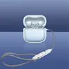 Adecuado para Huawei Freeclip2 Funda Protectora para Auriculares Simple de Nicho de Silicona Transparente Blanda con Correa Creativa