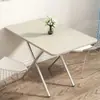 Mesa cuadrada plegable, mesa de comedor simple para el hogar para apartamentos pequeños y casas de alquiler, mesa portátil para puestos al aire libre