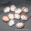 Colgante de Jade Flor Natural Flotante Hoja de Ginkgo 13x18mm Accesorios para Pulsera, Collar, Aretes DIY