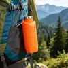 Deportes al Aire Libre Tapa de Acero Portátil Forma de Diamante Plegable Taza Botella de Agua Silicona de Grado Alimenticio Transfronterizo Más Vendido 700ml