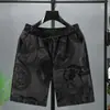 Transfronterizo Aliexpress Amazon Tendencia Pantalones Cortos Europeos Verano Hombres Pantalones Grandes Flockeados Casuales Pantalones de Playa Hombres