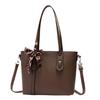 Bolso Tote para Mujer de Gran Capacidad Bolso de Axila 2025 Nuevo Bolso de Hombro para Viajeros Portátil Sencillo con Texto Versátil para Viajeros