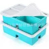 Bandeja de Hielo Grande de Silicona Transfronteriza Molde de Cubitos de Hielo de Grado Alimenticio Molde de Bola de Hielo de Desmoldeo Fácil Congelación Rápida Molde para Hacer Hielo Casero