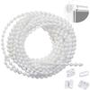 Varejo transfronteiriço 4,5 * 6MM corrente de bolinhas 5 m fivela de bolinhas 4 peças puxador de cortina bolinhas acessórios para persiana veneziana estore de rolo