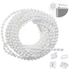Contas para Puxar 5m 4 Fivelas de Contas, Acessórios para Cortinas 4.5*6 Conjunto Cortinas Verticais Persianas Acessórios de Corrente de Contas para Cortinas