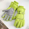 Guantes de Esquí para Mujer, Forrados de Polar Grueso para Invierno, Ciclismo al Aire Libre, a Prueba de Frío, Cortavientos, Deportes de Montañismo, Guantes Calientes y a Prueba de Frío
