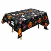 Toalha de mesa descartável de Natal, retangular, espessa, à prova d'água e resistente a óleo, com estampa de boneco de neve, adequada para festas e reuniões, e disponível para pedidos personalizados