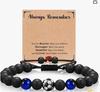 Pulsera trenzada de corazón de cebra rosa de 8 mm para voleibol y fútbol, pulsera de cordón elástico, venta al por mayor en Amazon