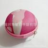 Bolsa EVA para audífonos in-ear, bolsa de almacenamiento para cable de datos y cable cargador, caja de embalaje redonda neutra en stock al por mayor